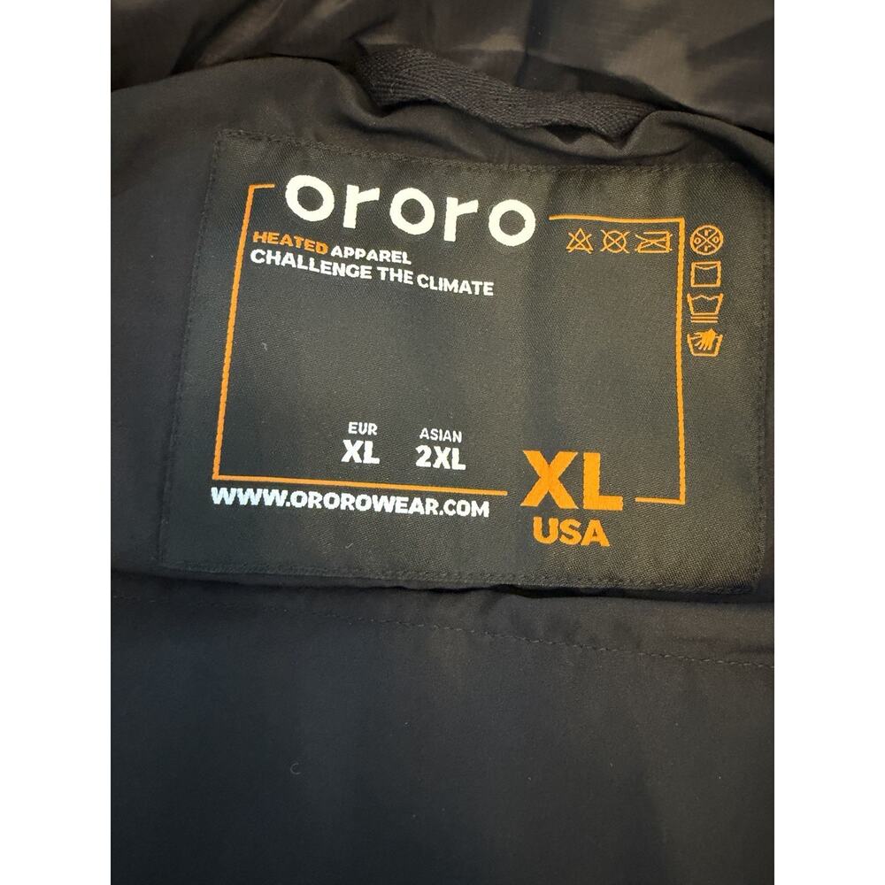Ororo Men's Classic Heated Padded Vest With Battery & Charger Black Xl Nwt $200 — image 8 of 8